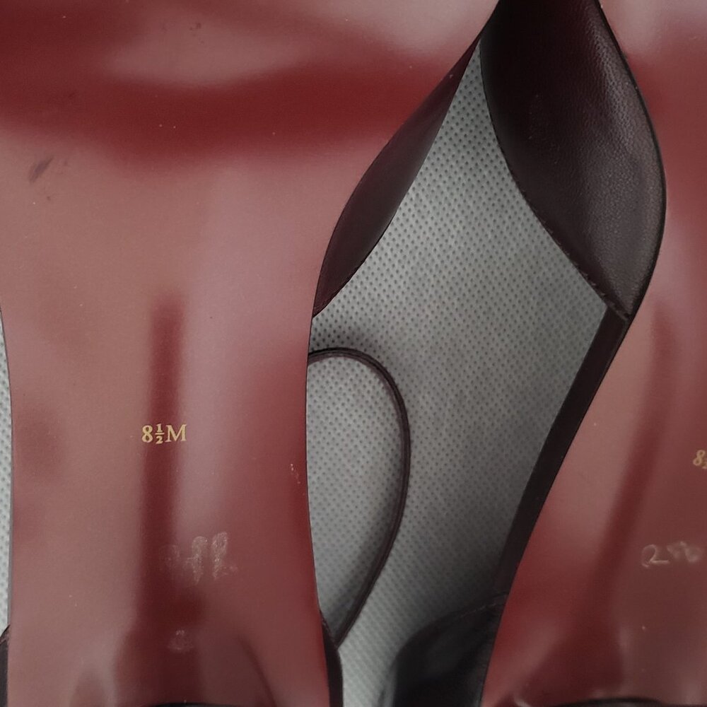 ANN MARINO WONEN'S MULTICOLORED LEATHER HIGH HEEL SHOES SIZE 8.5. - Picture 6 of 6